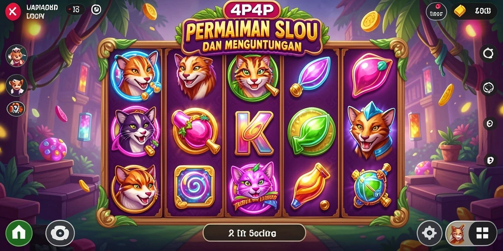 Tampilan menarik dari gameplay Slot di 4P4P.
