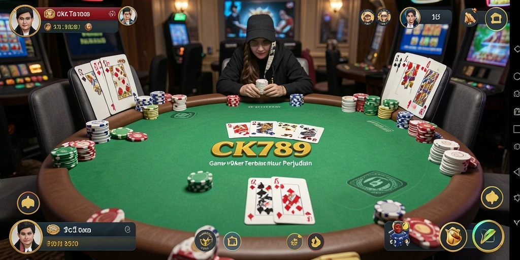 Screenshot CK789 menampilkan aksi seru permainan Poker.