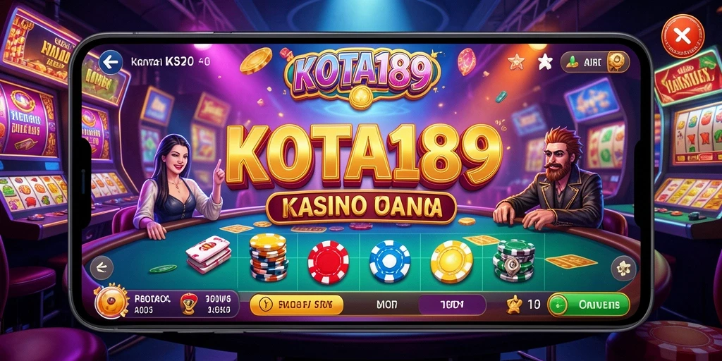 Tampilan gameplay menarik KOTA189 di kasino virtual.