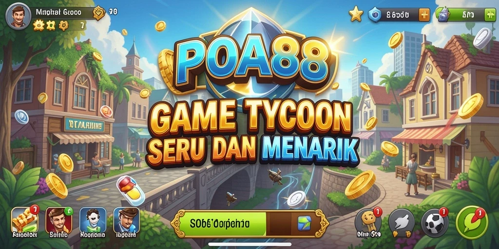 Tampilan gameplay POA88 yang menarik dengan berbagai elemen usaha.