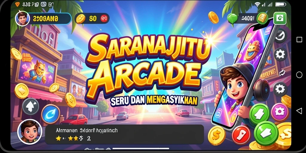 Tampilan gameplay seru dari SARANAJITU dalam aksi.